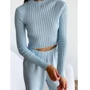 Топ АRTKNIT Ester 27120 S/M голубой с длинным рукавом: Страна производитель Украина