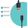 Кабель Piko USB Cable microUSB 2m Black (CB-UM12): Тип USB Cable - microUSB
