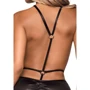 Платье с открытой грудью Leg Avenue Wet look open cup mini dress One size Black