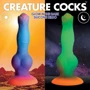 Фантазийный фаллоимитатор инопланетянина Creature Cocks Space Cock Glow-in-the-Dark Alien Dilldo (светится в темноте)