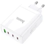 Зарядний пристрій Hoco Wall Charger 3xUSB-C+USB N31 White: Особливості USB-C, Быстрая зарядка, Power Delivery (PD)
