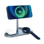 Зарядний пристрій WIWU Wireless Charger Stand Power Air X23 15W Gray for iPhone 16 I 15 I 14 I 13 I 12 series, Apple Watch and Apple AirPods: Особливості Швидка зарядка, MagSafe, Для Apple Watch