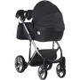Коляска 2 в 1 Adamex Lucianо Polar (Graphite) Y86 черный - черный в точку (хром рама) (622625): Количество блоков 1