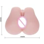 Мастурбатор вагіну та анус з вібрацією Soft and smooth pussy and ass hole, BM-009113