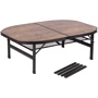 Стол для кемпинга Bo-Camp Melrose Oval 120x80 cm Black/Wood look (1404220) фото 13