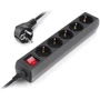 Сетевой фильтр REAL-EL RS-Protect M 5m, black (EL122300030): Тип розеток Евророзетки