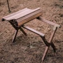 Стол для кемпинга Naturehike HTM Roll Table NH21JJ001 дерево Размер M черный орех: Материал покрытия древесина