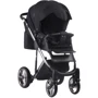 Коляска 2 в 1 Adamex Lucianо Polar (Graphite) Y86 черный - черный в точку (хром рама) (622625): Возможность установки люльки есть