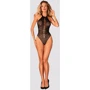 Ажурное боди с открытой спиной Obsessive B119 black S/M/L