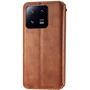 Аксессуар для смартфона Mobile Case Getman Cubic Brown for Xiaomi 13 Pro: Материал искусcтвенная кожа и термополиуретан