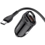 Зарядное устройство Hoco Car Charger USB+USB-C NZ2 Link PD+QC 4.8A 30W Black: Тип автомобильное