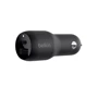 Зарядное устройство Belkin Car Charger USB+USB-C 37W PD PPS Black (CCB004BTBK)