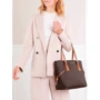 Женская сумка тоут Michael Kors VOYAGER EW TOTE темно-коричневая (30T8GV6T4B200): Тип ручки С двумя ручками, Длинная ручка