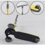 Самокат триколісний Best Scooter складаний алюмінієвий кермо, 3 колеса PU зі світлом Yellow / Grey (102028): Тип гальма ножний