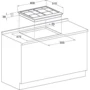 Варильна поверхня газова Hotpoint-Ariston PCN 640 T (AN) R /HA: Розташування панелі спереду з боків