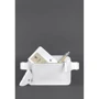 Жіноча поясна сумка Dropbag Mini BlankNote біла (BN-BAG-6-light-bw): Фактура матова, Гладка