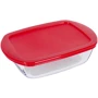 Форма Pyrex C&S Red для запекания 1.1 л 23х15х6.5см (215PFRD): Материал Стекло