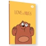 Блокнот Funny brown bear А5 оранжевый