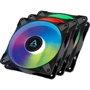 Кулер Arctic P12 PWM PST A-RGB 0dB 3-Fan Pack Black (ACFAN00232A)