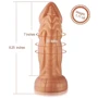 Фаллоимитатор-насадка с вибрацией Hismith Slightly Curved Vibrating Silicone Dildo Monster Series