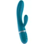 Вибратор-кролик Liebe Bend It Plus Ocean Blue, гибкий, 2 мотора, 10 режимов