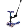 Самокат MICRO Mini 3in1 Deluxe Plus – Синий (до 50 kg, до 20 kg с сидением, 3-х кол.) MMD080: Конструкция рамы цельная