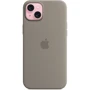 Чехол для iPhone Apple iPhone 15 Plus Silicone Case with MagSafe - Clay (MXQU3ZM/A): Цвет серый