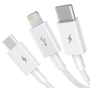 Кабель Baseus USB Cable to Lightning/microUSB/USB-C Superior Series Fast Charging 3.5A 1.5m White (CAMLTYS-02) фото 3