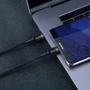 Кабель Baseus Cable USB-C to USB-C Cafule 2m Black (CATKLF-HG1) фото 5