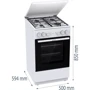 Плита комбинированная Gorenje GK5A22WH: Тип варочной поверхности газовая