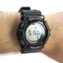 Наручний годинник Skmei 1116 Black: Функції крокомір, День тижня, Дата, підсвічування, Будильник, Секундомір, пульсометр, крокомір