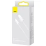 Кабель Baseus USB Cable to Lightning Dynamic Series Fast Charging 2.4A 1m White (CALD000402): Тип USB Cable - Lightning