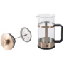 Кавовий френч-прес Bergner Copper 1 л (BG-38327-CP): Матеріал Пластик, Сталь, Стекло