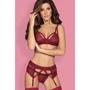 Комплект Obsessive Wonderia set, S/M, рубиновый