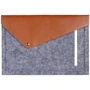 Gmakin Cover Envelope Felt Brown/Grey with Snap (GM12-15) for MacBook Pro 15/Pro 16: Колір сірий (Space Gray)