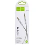 Кабель Hoco Audio Cable AUX 3.5mm Jack UPA19 2m Silver: Тип Mini-jack 3.5mm - Mini-jack 3.5mm