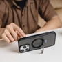 Чохол для iPhone Switcheasy MagStand M Stand Guard Protective Case Ash (SPH67P171AA24) для iPhone 16 Pro Max: Колір черный