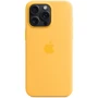 Чехол для iPhone Apple Silicone Case with MagSafe Sunshine (MWNP3) for iPhone 15 Pro Max: Материалы Силикон