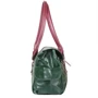 Женская сумка саквояж Laskara темно-зеленая (LK-10250-green): Фактура Гладкая, Матовая