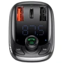 FM-трансмиттер Baseus S-13 2USB + Type-C Black фото 2