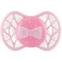 Пустушка Nuvita Air55 Cool симетрична з ковпачком 0m+ BE HAPPY рожевий кварц (NV7065RQ)