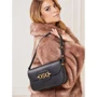 Женская сумка через плечо Guess Hensely Cnvrtble Shoulder Bag черная (HWVB8113210-BLA): Фактура Матовая, Гладкая