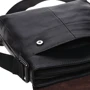 Чоловіча сумка планшет Borsa Leather чорна (K18168-black): Фактура матова, Зерниста