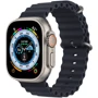 Apple Watch Ultra GPS + Cellular 49mm Titanium Case with Midnight Ocean Band (MQFK3) UA