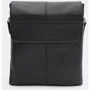 Мужская сумка планшет Borsa Leather черная (K1b064bl-black): Фактура Матовая, Зернистая