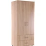 Шафа для одягу AMF Roma R-302 (765х520х1790) Горіх темний (213199)