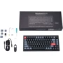 Клавиатура Keychron V1 Max 84 Key RGB Hot-Swap Gateron Jupiter Red Knob Carbon Black (V1MD1_KEYCHRON): Дополнительно подсветка клавиш, украинская раскладка, без цифрового блока