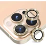Защитное стекло для iPhone Epik Metal Sparkles Gold for Camera iPhone 15 Pro / 15 Pro Max: Тип защиты экрана на камеру