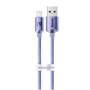 Кабель Baseus USB Cable to Lightning Crystal Shine Series 2.4A 1.2m Purple (CAJY000005)