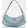 Женская сумка багет GUESS CORINA TOP ZIP SHOULDER BAG светло-бирюзовая (HWVP8766180-ICE)